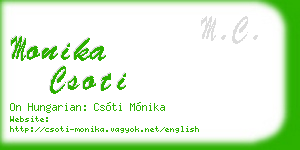 monika csoti business card