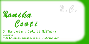 monika csoti business card